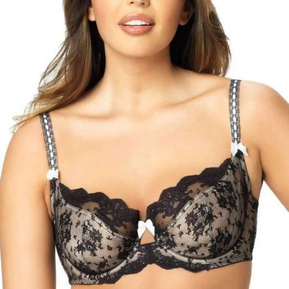 NWT Paramour by Felina Bra: Captivate Underwire Sheer Lace Full-Figure Bra - Picture 3 of 5